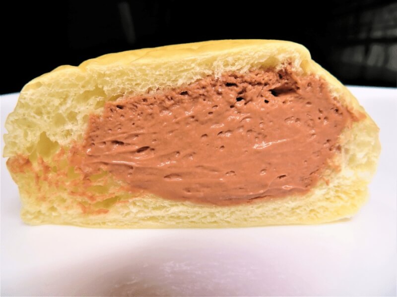 商品説明外装清水屋生クリームパン6個入りチョコ味断面図